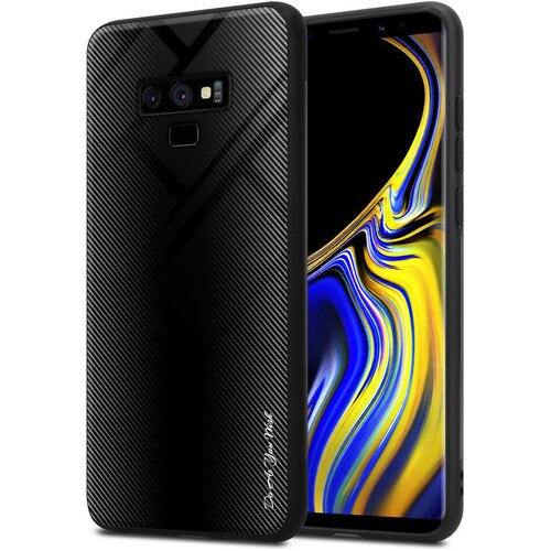 Cadorabo Ohi&scaron;je, združljiv s Samsung - Stripe Optics v Opal Black - Za&scaron;čitni pokrov iz silikona TPU in hrbta iz kaljenega stekla, (20570783) Cene