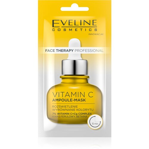 Eveline Cosmetics Face Therapy Vitamin C kremasta maska za osvetlitev kože 8 ml Cene