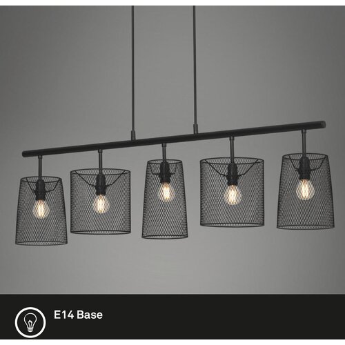 Lesnina XXXL Brilo 4076-055 - Luster na sajli RETRO 5xE14/40W/230V Slike