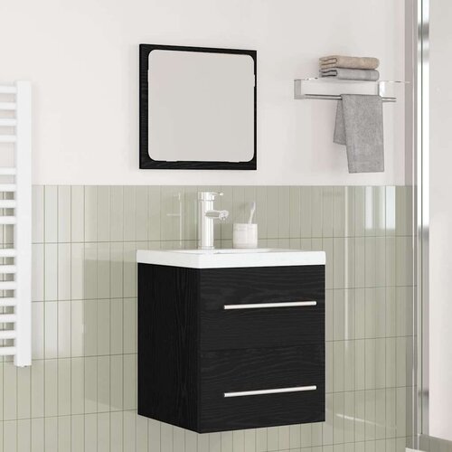 vidaXL set namještaja za kupaonicu zidne 2 pcs hrast artisan Cene