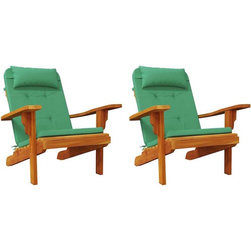  Jastučići za stolice Jednobojno 2 pcs Zelena 58 x 77 x 4 5 cm - Zelena Slike