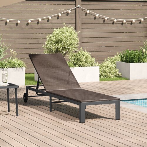 vidaXL Rjava Ratan 200 x 54 x 27.5 cm Nastavljivi nasloni za roke Cene