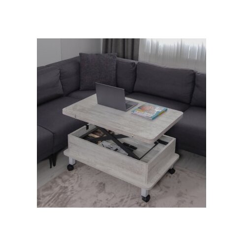 Hanah home Stol za dnevni boravak Helsinki, 90x40x60 cm, Prljavobijela Cijene