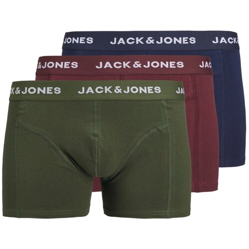 Jack &amp;amp; Jones Bokserice &amp;#039;JACTEO&amp;#039; mornarsko plava / maslinasta / tamno crvena / bijela Slike