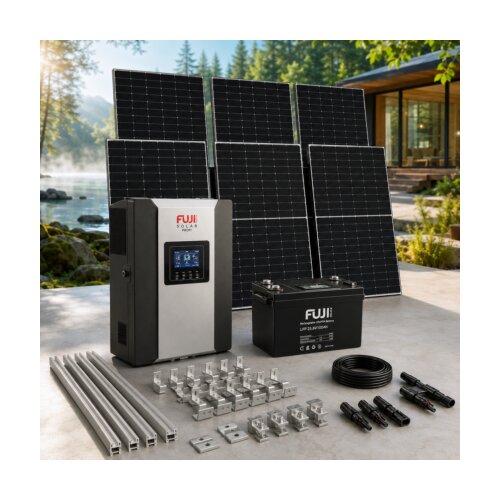  Off-grid solarni set 3,48 kWp &amp;ndash; FUJI PROFI 4 kVA + LiFePO4 baterija 2,56 kWh Slike