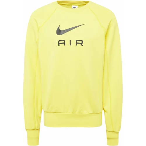 Nike Sportswear Sweater majica 'Air' žuta / crna