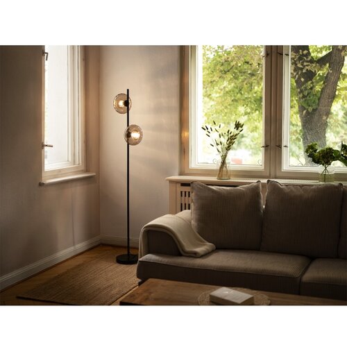 Osram podna lampa decor smoke 2xE14/12W/230V crna/zadimljeno-siva Slike