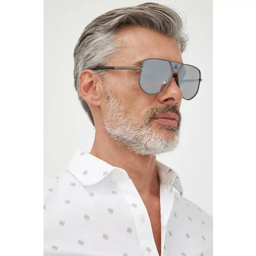 Philipp Plein Sunčane naočale za muškarce, boja: siva