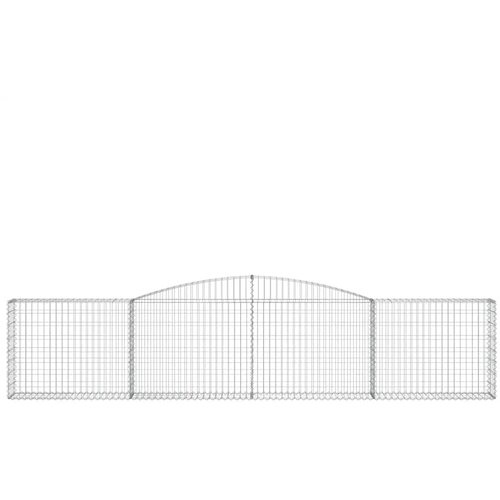  Lučne gabionske ko&amp;scaron;are 6 kom 400x30x80/100 cm pocinčano željezo Slike