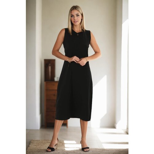 Dewberry E4385 Womens Long Dress-BLACK Cijene