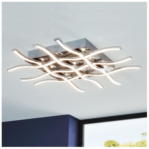 Eglo lasana 1 plafonjera/1, led, 36w, d500, alu/hrom bela Cene