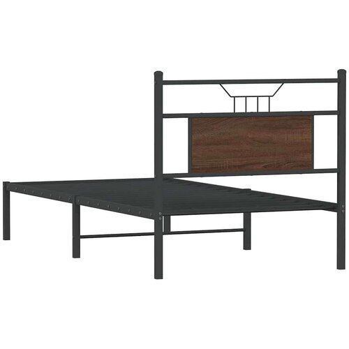 VidaXL Okvir kreveta bez madraca smeđa boja hrasta 90 x 200 cm drveni Slike