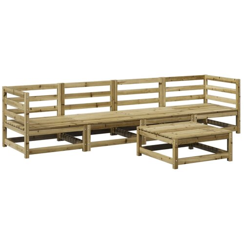  5-dijelni set vrtnih sofa od impregnirane borovine Slike