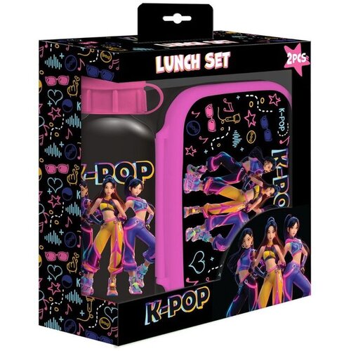 KPop Demon Hunters Set posude za užinu 800 ml i boce 500 ml Slike