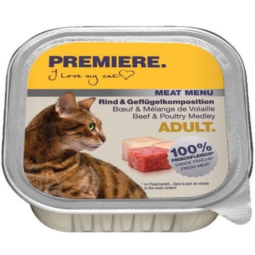 Premiere Cat Meat menu Adult govedina i meso peradi 100 g ALU-pak Cene