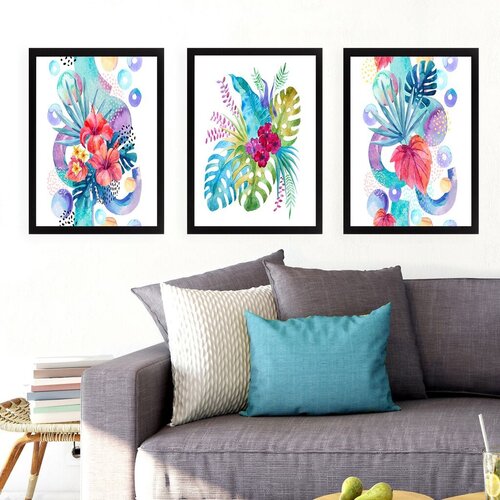 Wallity Set uramljenih slika SET_040, 3 dijela Cijene