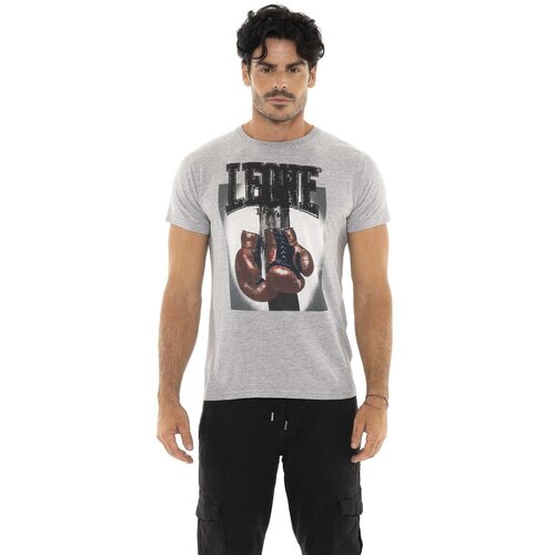 Leone 1947 Majice s kratkimi rokavi Man T-Shirt Short Sleeves Celebrated Siva Cene