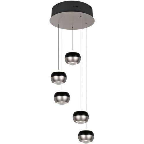 Trio Select Crna/u srebrnoj boji LED viseća svjetiljka &amp;oslash; 30 cm Orbit &amp;ndash; Slike