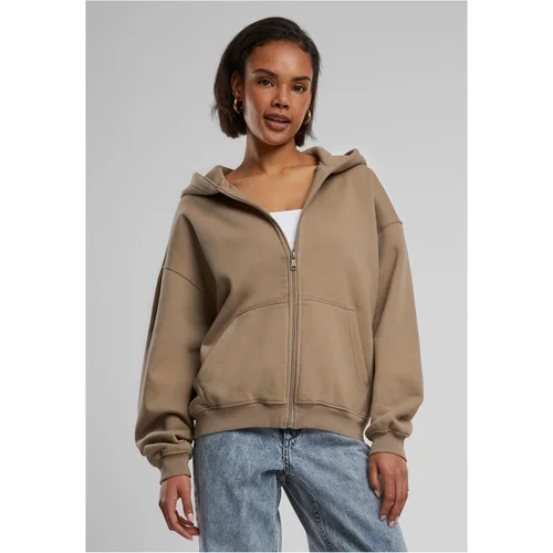 DEF Women's Zip Hoody - Brown