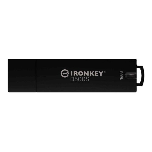 Kingston Technology IronKey D500S USB izbrisivi memorijski pogon 16 GB USB Tip-A 3.2 Gen 1 (3.1 Gen 1) Crno Cijene