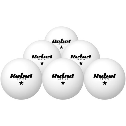 Rebel ACTIVE Set loptica za stoni tenis (pingpong) 1★, ABS materijal, 6 kom, model RBA-4007 Cene