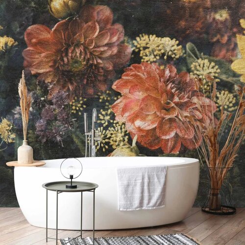  Foto tapeta - Retro Flowers - First Variant 250x175 Slike