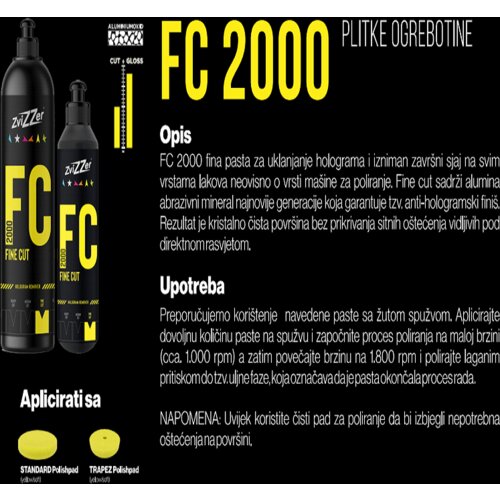  ZVIZZER POLIR PASTA 250ml FC 2000 FINE CUT Cijene