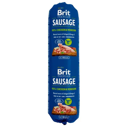 Brit Premium Brit Sausage 12 x 800 g - Piščanec in divjačina