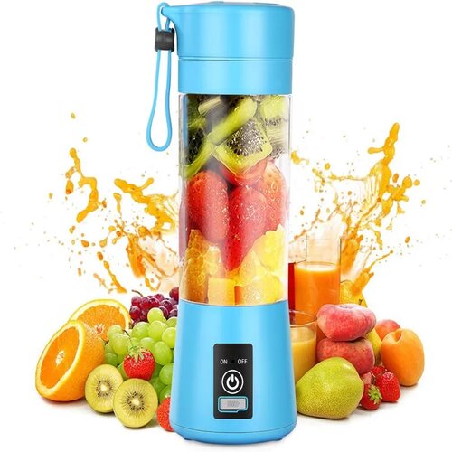  Mini blender Punjivi USB Plavi Slike