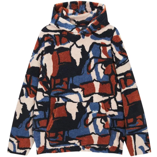 Pull&Bear Sweater majica bež / plava / ciglasto crvena / crna