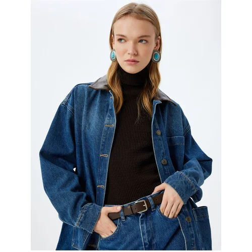 Koton Dark Indigo Women's Jacket