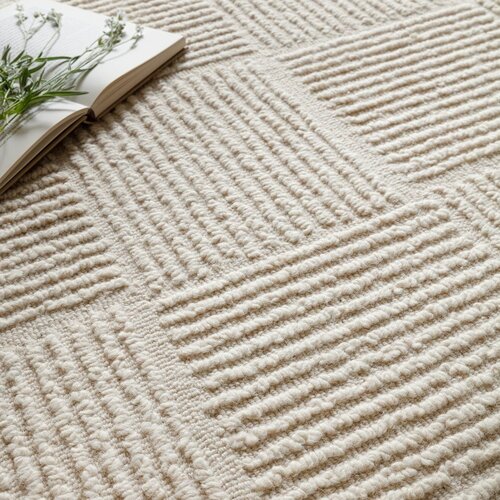 Asiatic Carpets Slonoko&amp;scaron;čena ročno tkana volnena preproga 160x230 cm Zennith Grid &amp;ndash; Slike