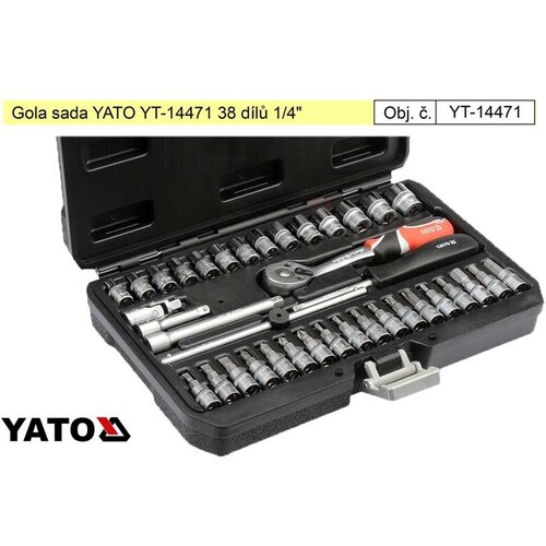 Yato Gola set YT-14471 38 kosov 1/4", (20687490) Cene