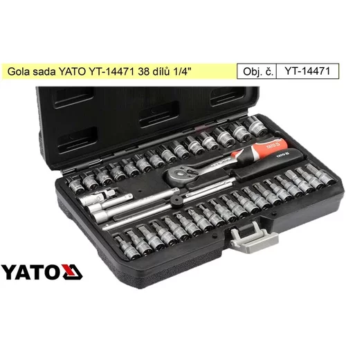 Yato Gola set YT-14471 38 kosov 1/4", (20687490)