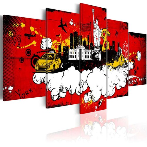  Slika - New York: comic 100x50 Slike
