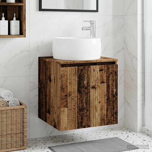  Umivaonik s policom Staro drvo 49,5 x 44,5 x 66 cm Cene