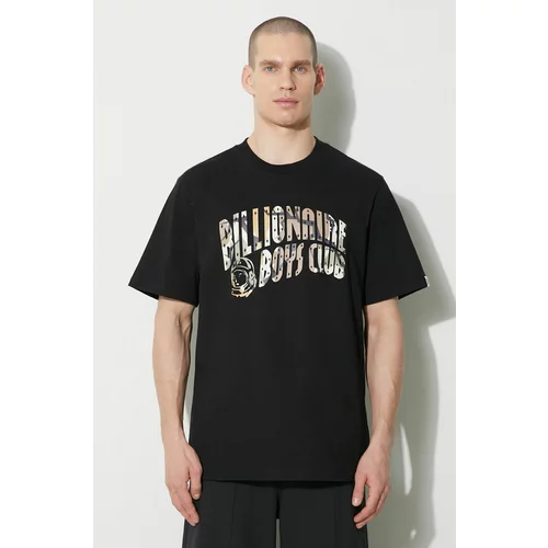 Billionaire Boys Club Pamučna majica Camo Arch Logo za muškarce, boja: crna, s tiskom, B24133