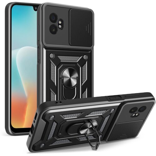 Onasi Silikonski ovitek Armor Ring z za&amp;scaron;čito kamere za Samsung Galaxy Xcover 7 Pro - črn Slike