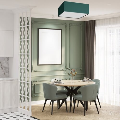  plafonsko svetlo verde 3xE27/60W/230V 50x50 cm zeleno Slike