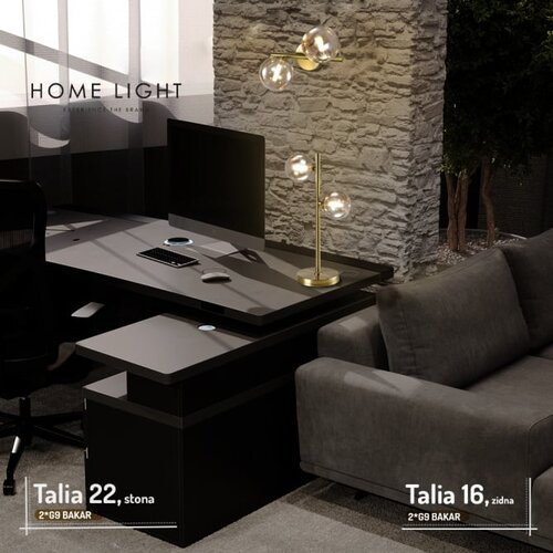  talia 16 zidna lampa 2*G9 bakar Slike
