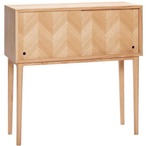 H&amp;uuml;bsch Komoda iz hrastovega lesa Herringbone, v&amp;yacute;&amp;scaron;ka 90 cm Slike