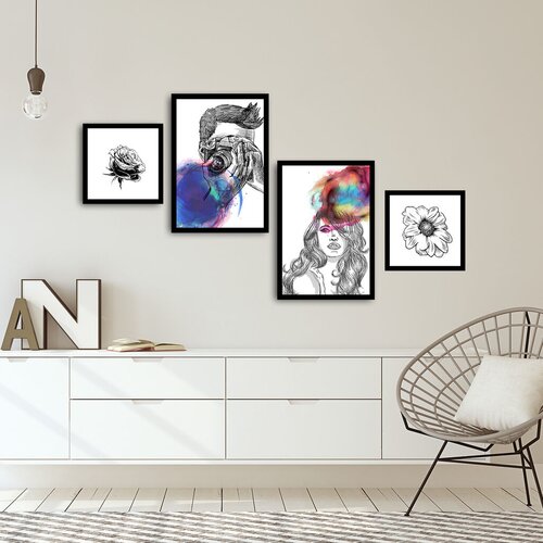 Wallity slika 4PSCT-20, 4 dela, 136 x 75 cm Cene