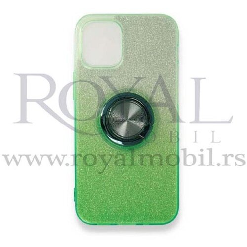  silikonska futrola ombre shine ring za huawei p smart 2021 zelena Cene