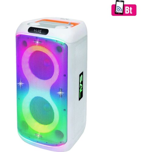 Sal Zvučnik bežični sa mikrofonom, Bluetooth, LED efekti, 60W - PAR216WH Cijene