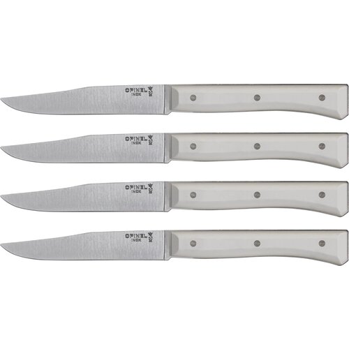 Opinel Table Knives Facette Set of 4 white Slike