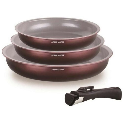  Tava Arthur Martin Prune Aluminij Ø 24 cm Ø 20 cm Ø 28 cm (3 kom.) Cijene