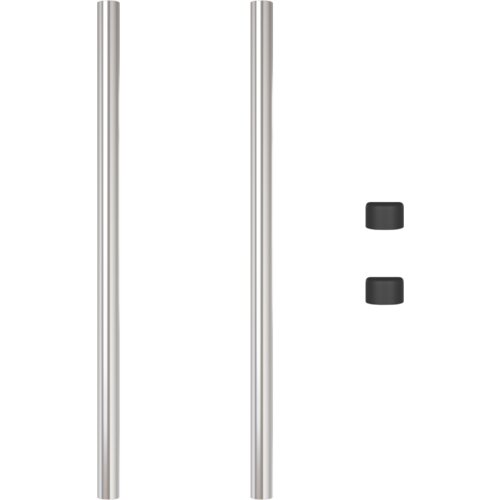 VidaXL Ograde 2 pcs Srebrno 120 cm Čelik s pra&amp;scaron;kastim premazom Slike