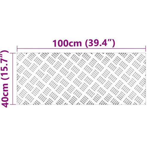  Stepenica Pravokutni 4 pcs Srebrno 100 x 40 cm Aluminij Slike
