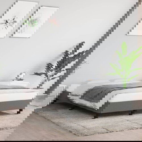 Furnova Posteljni okvir brez vzmetnice temno siva 120x190 cm blago, (21935467) Slike