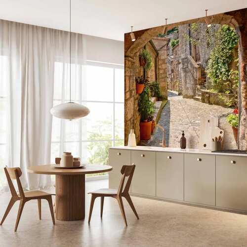  Foto tapeta - Provincial alley in Tuscany 500x350 Vodootporna Slike